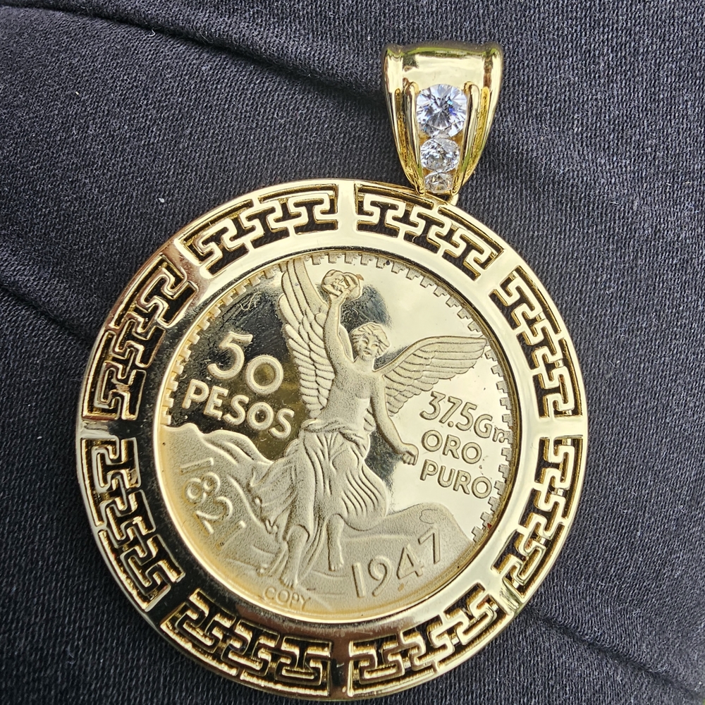 Gold Coin Pendant Necklace
